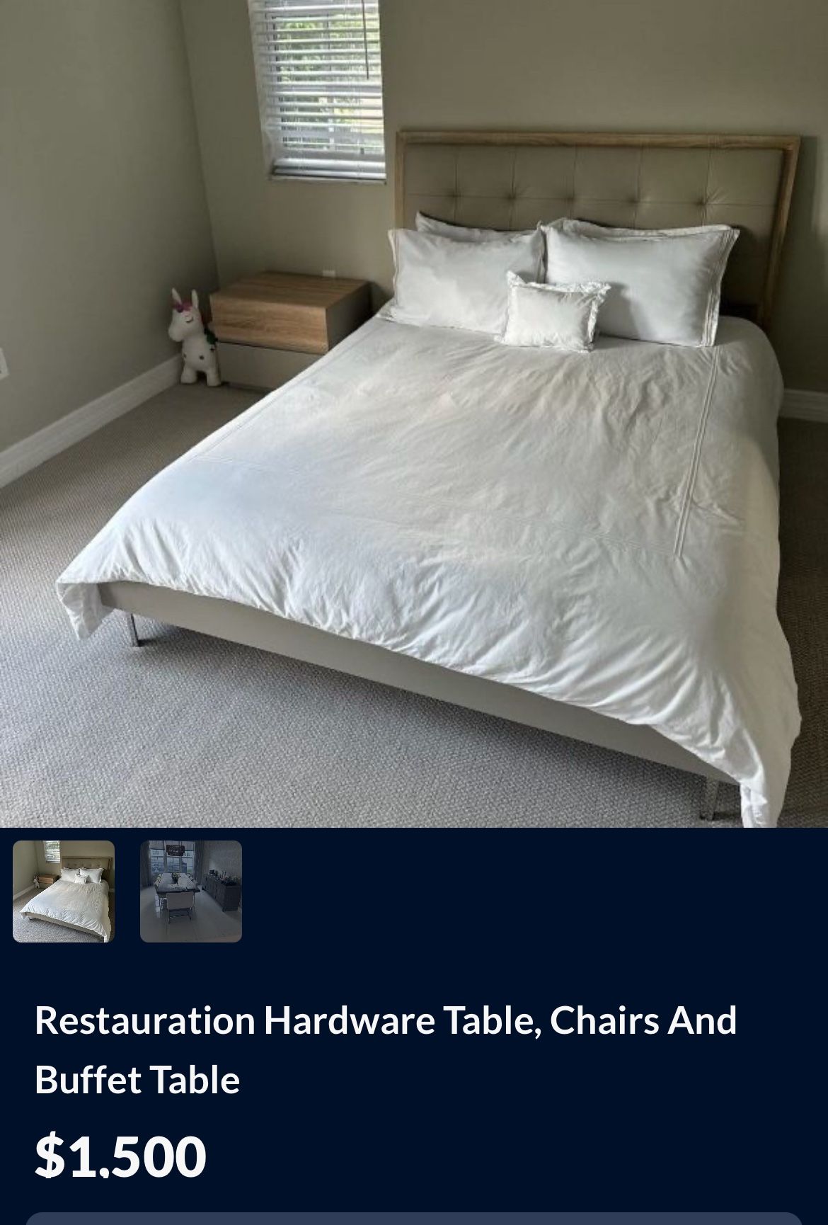 Restauration,Hardware Table, Chairs And Buffet Table