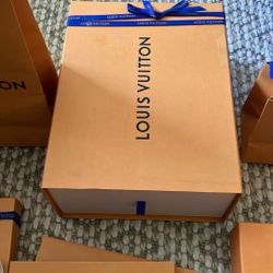 Louis Vuitton bags and boxes