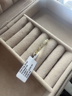 Anillo De Plata Moissanite Size 9
