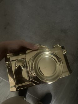 Gold Camera Decoration/piggy Bank