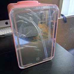 portable mirrored beauty fridge 