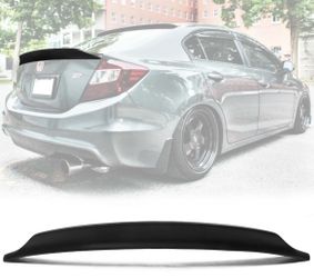 12-15 Honda Civic Sedan 4DR Duckbill Rear Trunk Spoiler Matte Black