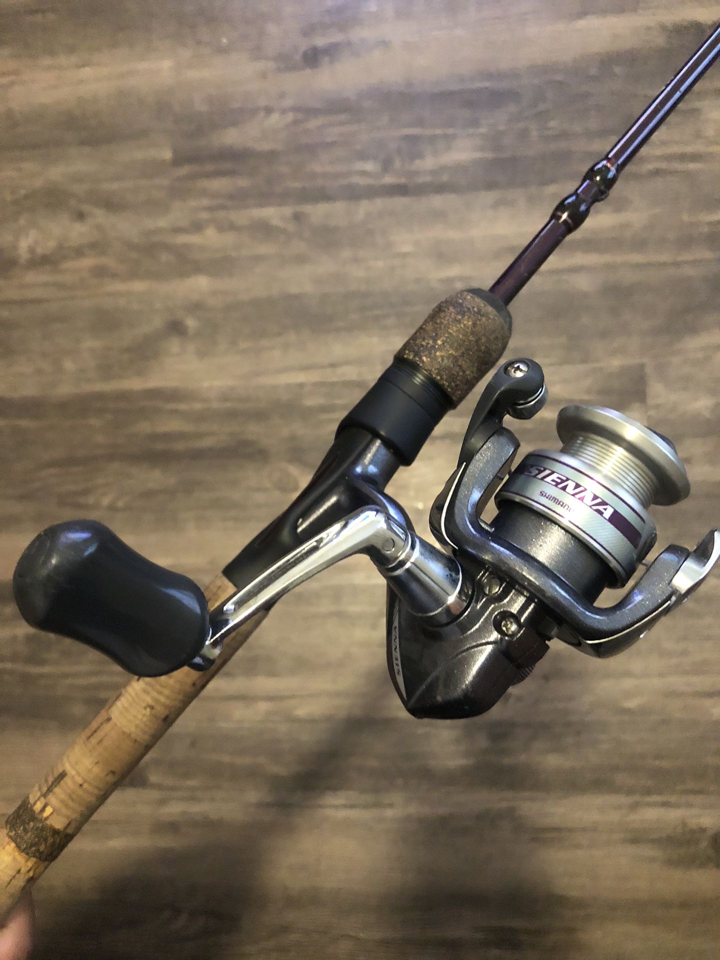 Shimano Sienna 500FD Spinning Reel & Berry Pro Elite Bass Spinning Rod