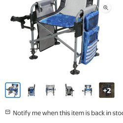 ozark trailer camping director fishing chair