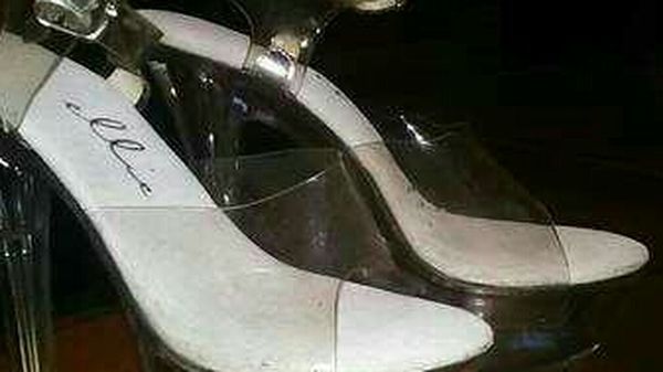 Clear High Heel Stiletto Ankle Strap Sandals* Size 9, But Runs Small! Fits More Like 7.