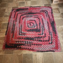 Handmade Crochet Granny Square Blanket