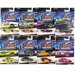 Neon Speeders Full Set Of 8 Hot Wheels