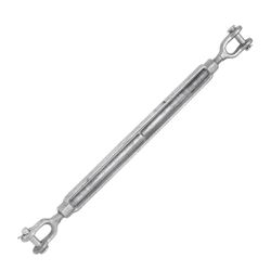 NEW! Indusco TB034IM28 Hot Dipped Galvanized Jaw & Jaw Turnbuckle, 3/4" x 18", 5,200 lbs WLL
