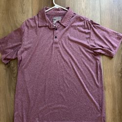 Red/ Graphite Design Collar Shirt 