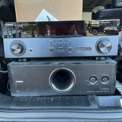 Yamaha Sound System & Subwoofer/Speakers