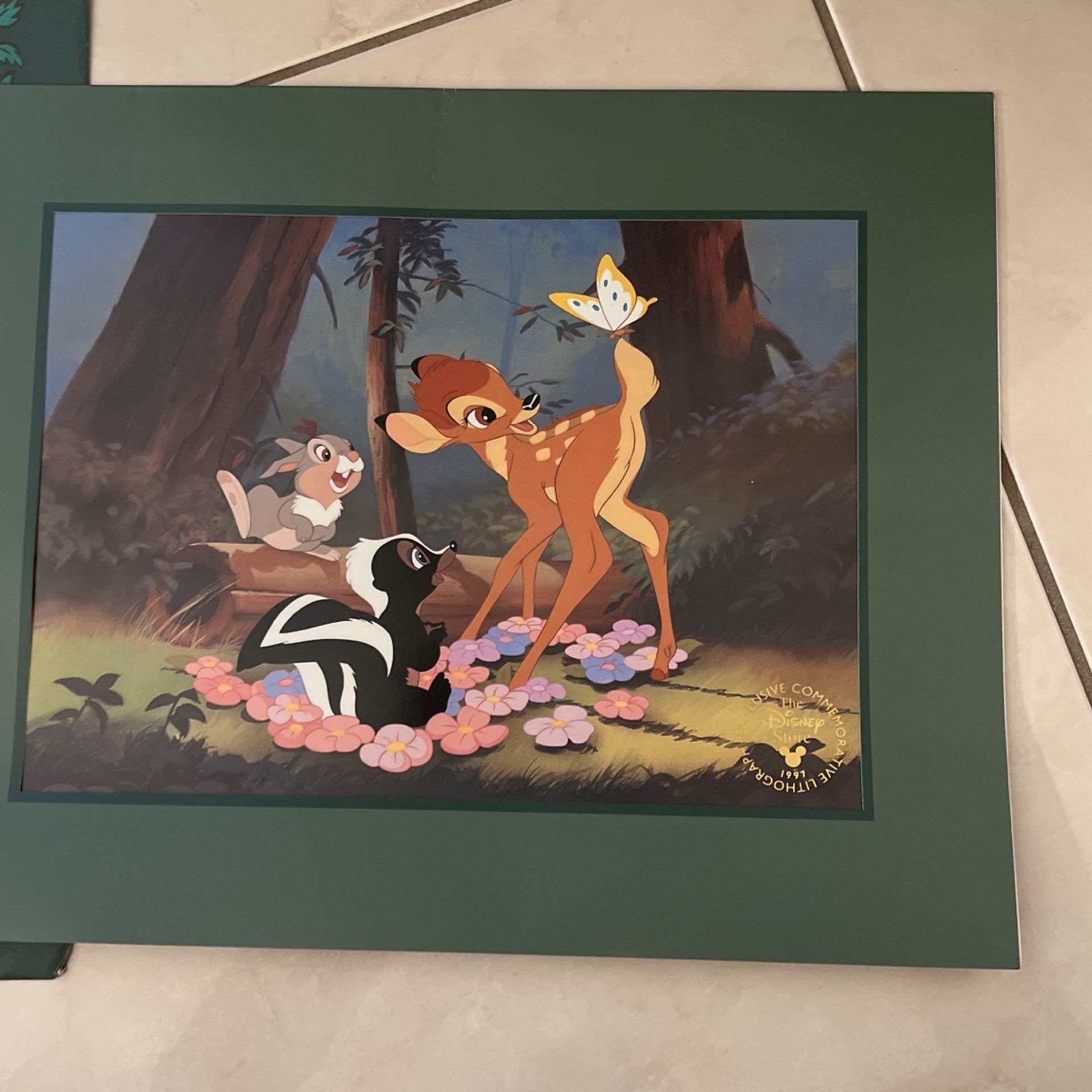 Disney Bambi Lithograph (1997)