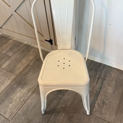 White Metal Kitchen Chairs
