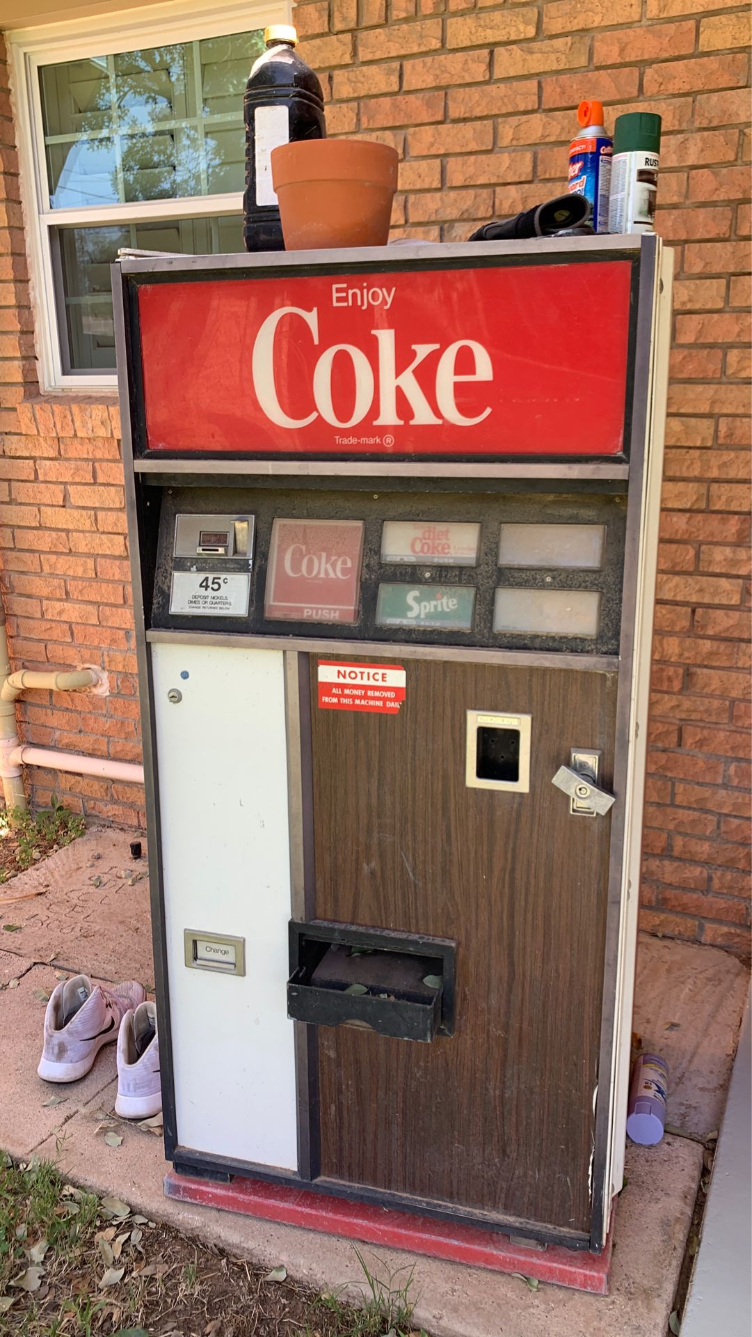 Antique coke machine