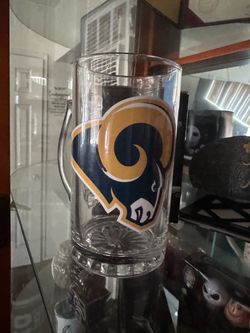 Rams glass mug