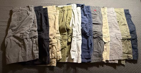 Lot of 11 Men's Cargo Shorts