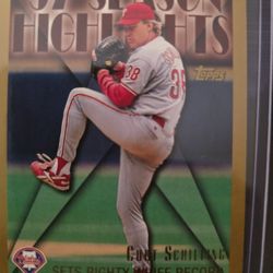 ⚾ Curt Schilling 1998 Topps ’97 Season Highlights #476 – Philadelphia Phillies ⚾