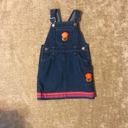 Toddler Denim Overall Dress Size 4