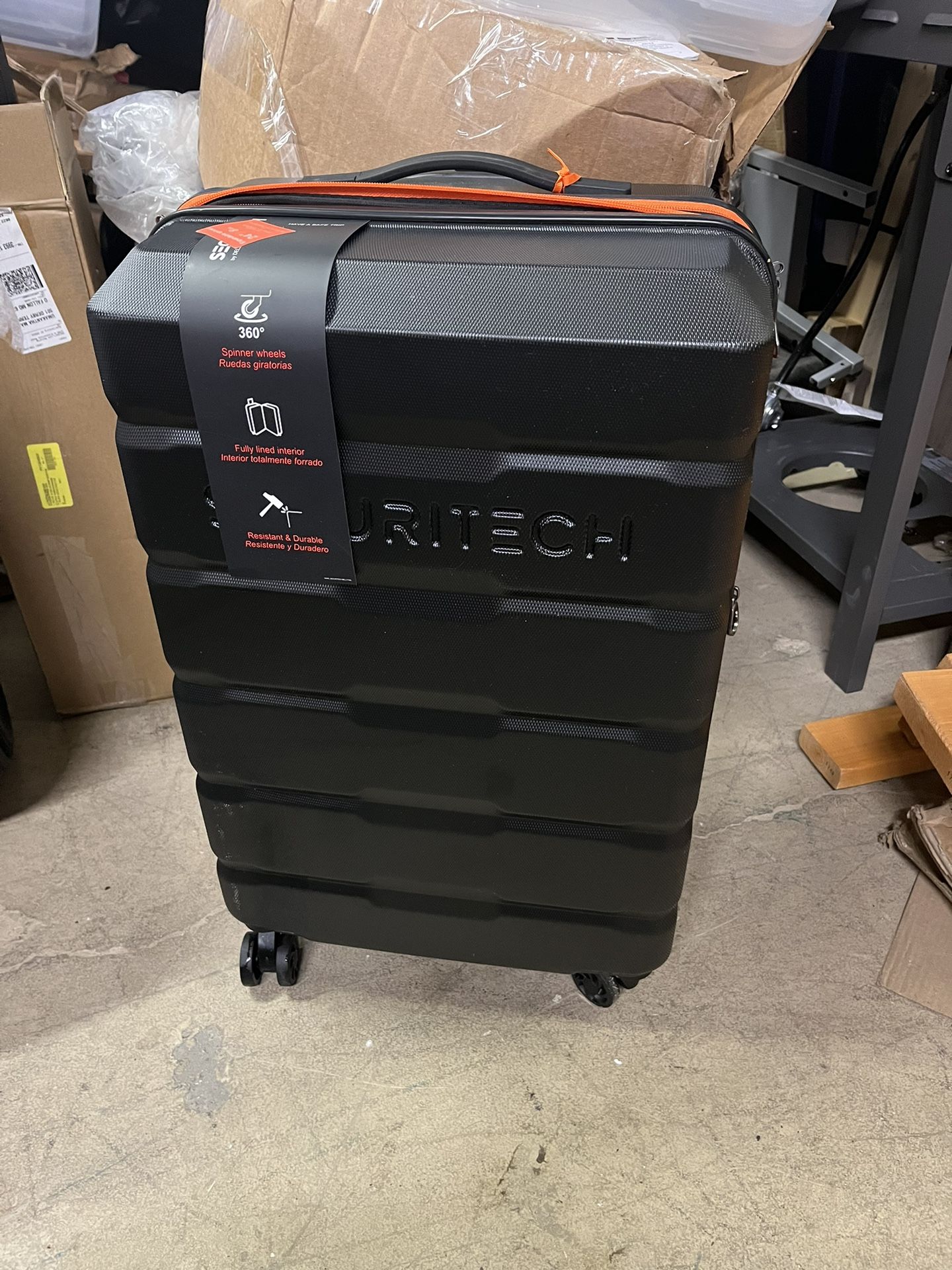 24" Securitech by Delsey - Citadel Checked Hardside Spinner Luggage