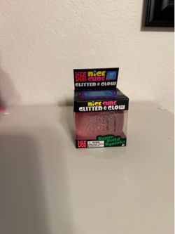 Needoh Authentic Nice Cube Glitter & Glow, $18: pink