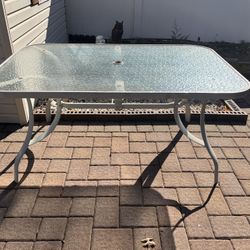 Glass Top Table
