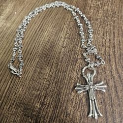 Gothic Cross  Necklace  Silver 925