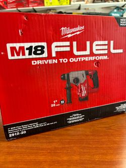 Milwaukee new 1" Rotary hammer fuel