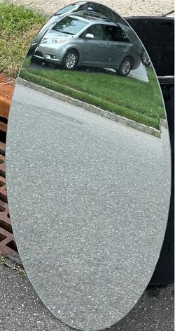Frameless Oval Mirror