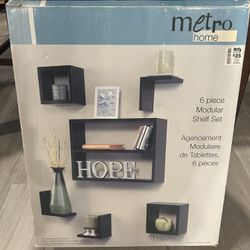 6 Piece Modular Shelf Set