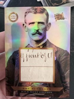 Doc Scurlock – Authentic Handwritten Relic – 2025 Pieces of the Past Wild West