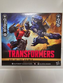 Autobot Sandstorm & Slugslinger TRANSFORMERS Age of the Primes HASBRO action figures TOYS