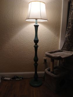 Teal light lamp