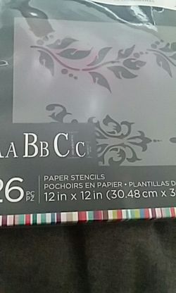 Paper stencils only used the A