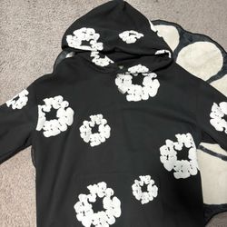 Denim Tears Cotton Wreath Hoodie Black Size M
