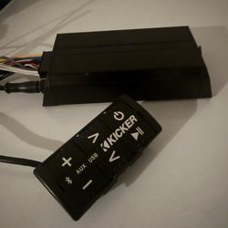 Kicker Bluetooth amp with controller