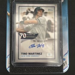 Tink Martinez Topps Auto 