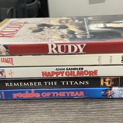 Lot of 5 DVD Sports Movies 