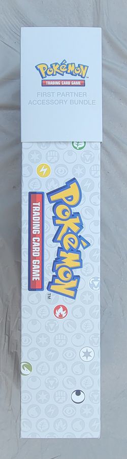 Ultra Pro Pokémon: First Partner Accessory Bundle - Includes: Storage Box for 700+ Sleeved Cards, Deck Box, 65ct Deck Protector Sleeves, Playmat (24"x