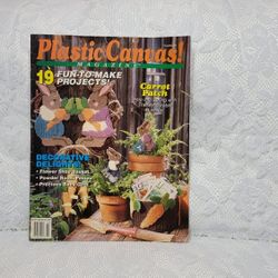 Plastic Canvas Magazine 19 Pattern Projects 1992 Easter Bunny Spring Flower Gift