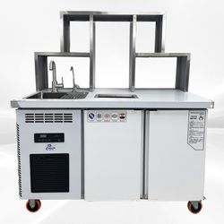 48 ins Bar Bubble Tea WorkStation Refrigerator KMX-1299