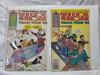 NKOTB Comic Books -  Comic Tour '90 - 2 issues