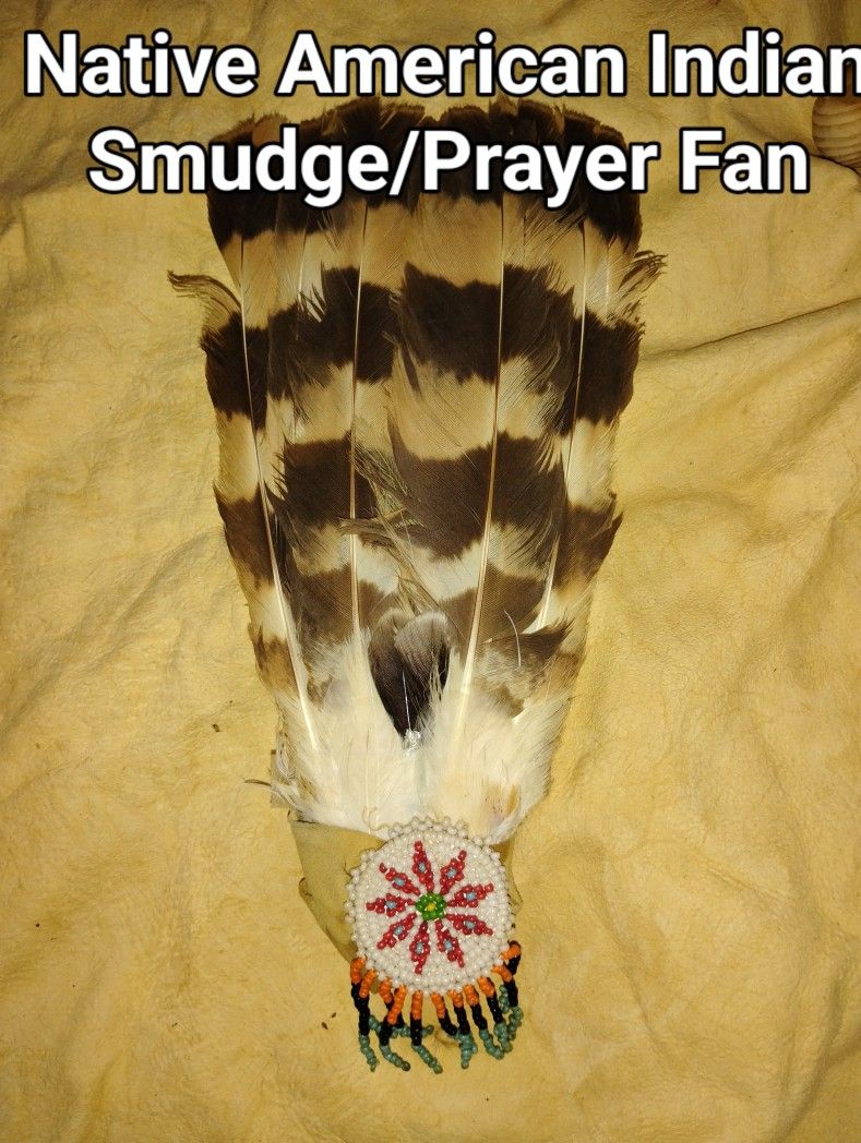 Vintage American Indian Prayer/Smudge Fan