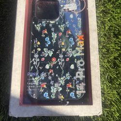 Pink Sky iPhone 14 Pro Max Floral Clear Case mirror effect new 