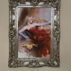 Impressionistic Painting Of Woman 