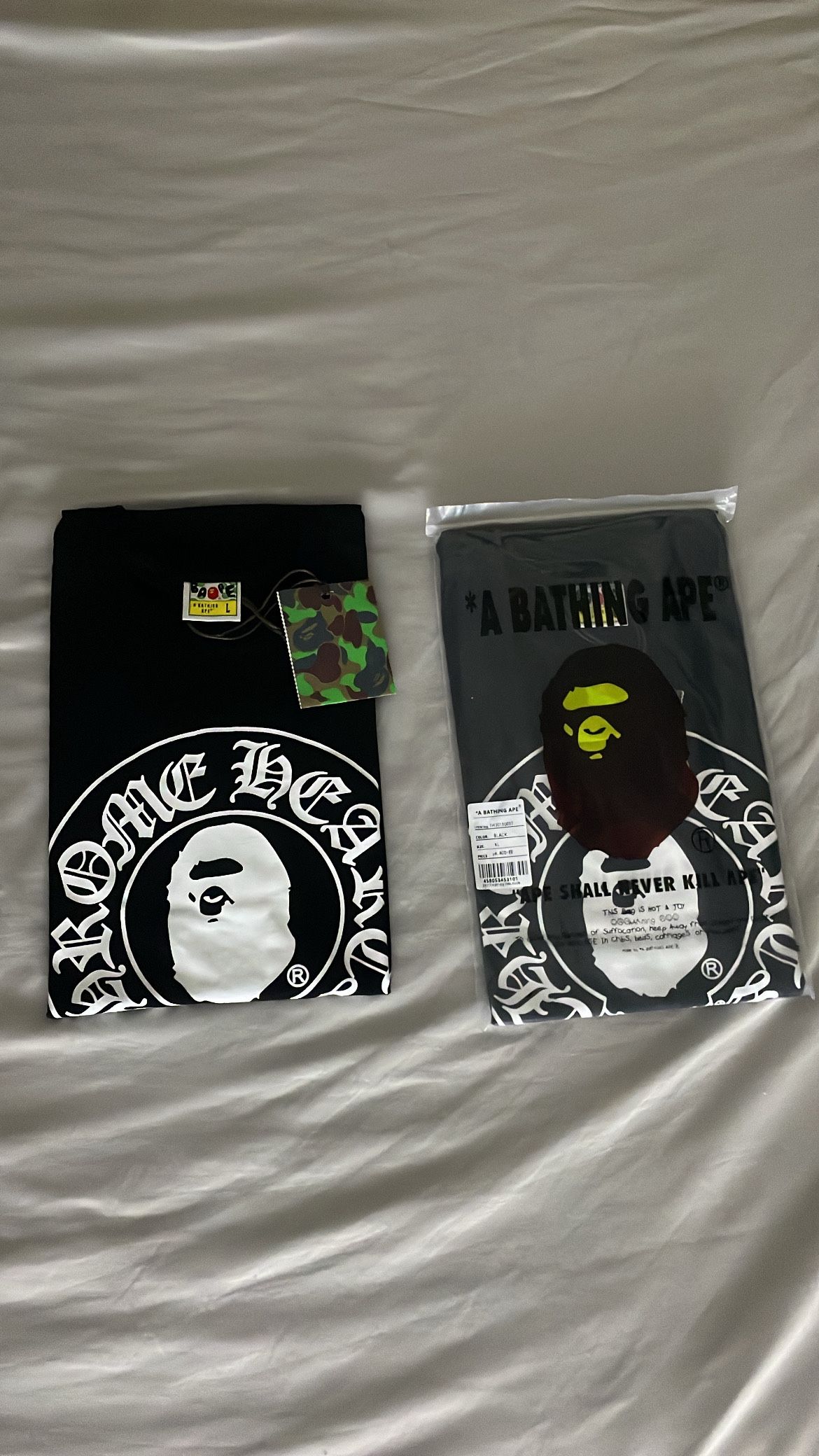 Bape X Chrome hearts tee