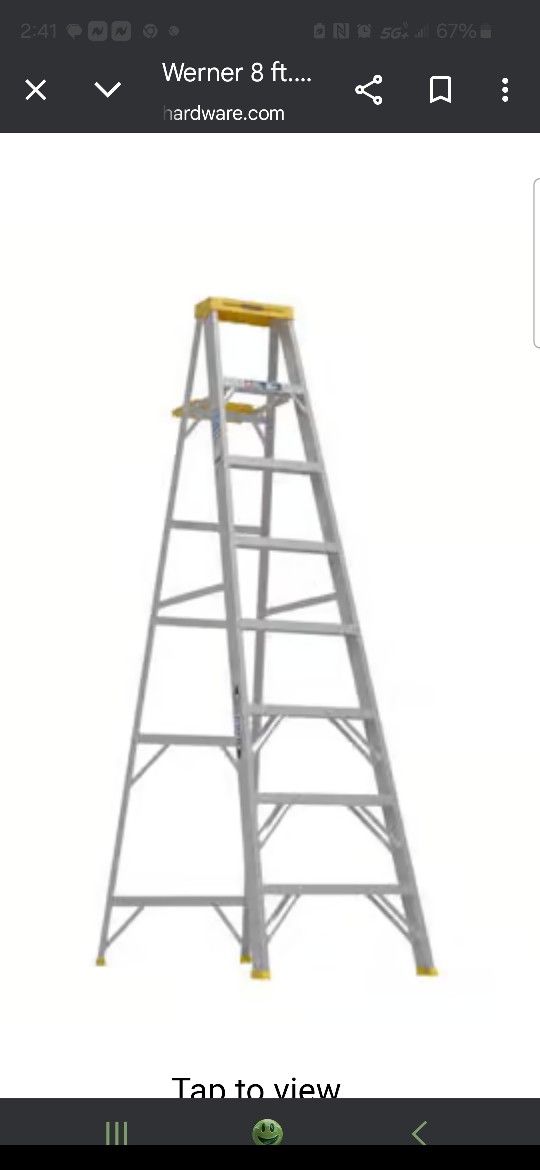 Eight Foot Folding Ladder