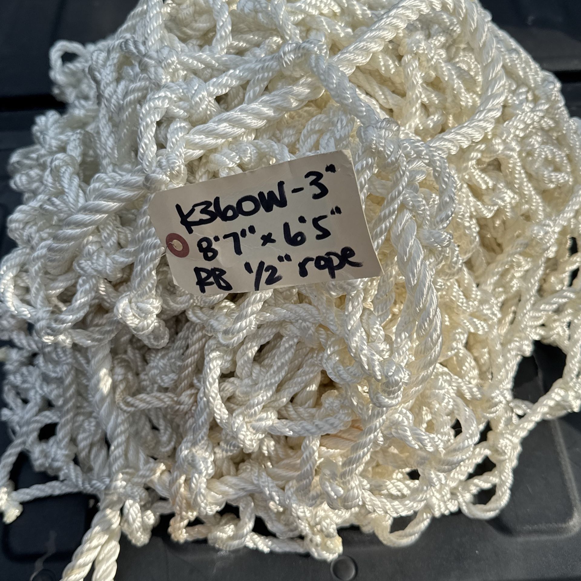 1/2” White Nylon Rope