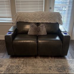 Leather Recliner Sofa