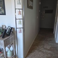 Post Modern Chrome Floor Lamp with 4 Pastel Glass Cube Lights & Dimmer