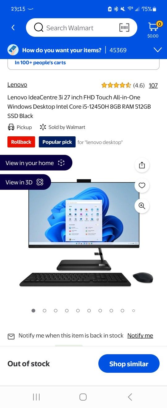 Lenovo IdeaCentre 3i 27 Inch All In One Computer