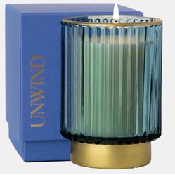 Soy Wax Scented Candle | Sea Salt + Sage 11oz Candle in Glass Jar with Gift Box | Christmas Gifts